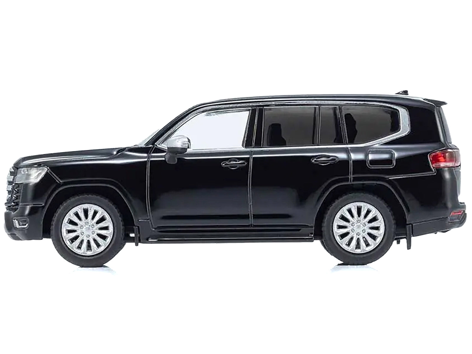 Toyota Land Cruiser ZX RHD (Right Hand Drive) Black with Mini Book No.14 1/64 Diecast Model Car by Kyosho