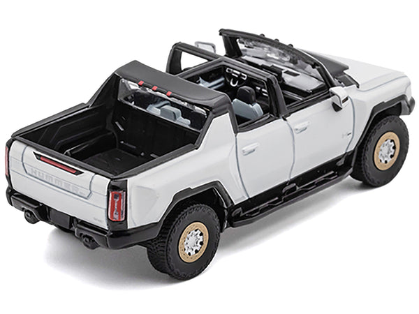 2022 GMC Hummer EV Pickup Truck White 1/64 Diecast Model Car by GCD