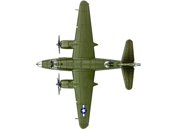 Martin B-26B Marauder Bomber Aircraft "QQQQ 556th Bomb Squadron 387th Bomb Group" United States Army Air Forces (1943) "Planes of World War II" Series 1/144 Diecast Model Airplane by Luppa