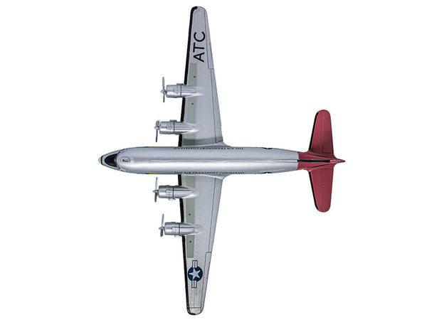 Douglas C-54 Skymaster Transport Aircraft "Berlin Airlift Candy Bomber Air Transport Command" United States Air Force (1945) "Planes of World War II" Series 1/200 Diecast Model Airplane by Luppa