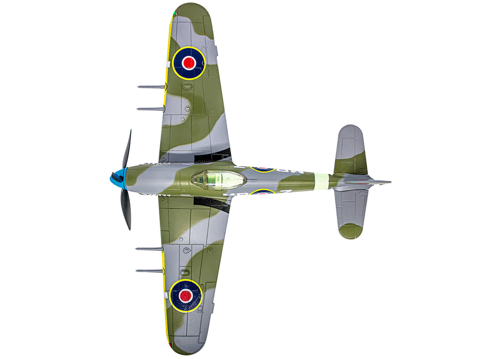 Hawker Typhoon Mk IB Fighter-Bomber Aircraft "No. 245 (Northern Rhodesian) Squadron" Royal Air Force (1942) "Planes of World War II" Series 1/72 Diecast Model Airplane by Luppa