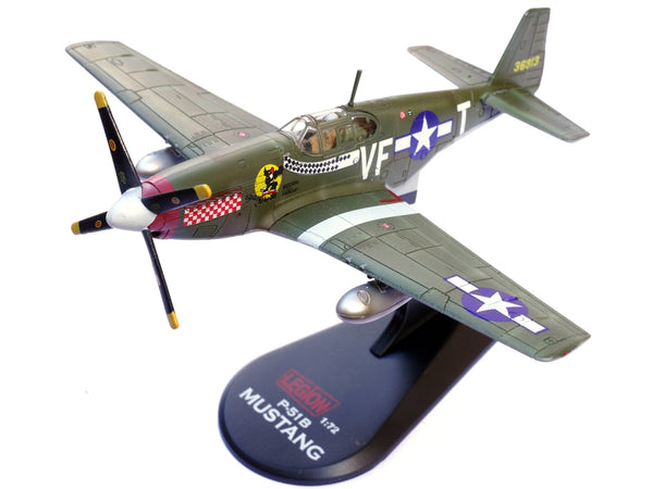 North American P-51B Mustang Aircraft "Shangri-La 336th Fighter Squadron 4th Fighter Group" (1944) United States Army Air Forces 1/72 Diecast Model Airplane by Legion