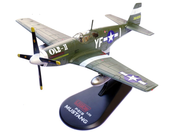 North American P-51B Mustang Aircraft "Ole-II 358th Fighter Squadron 355th Fighter Group Steeple Morden Strafers" (1944) United States Army Air Forces 1/72 Diecast Model Airplane by Legion