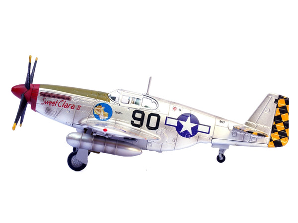 North American P-51B Mustang Aircraft "Sweet Clara II 319th Fighter Squadron 325th Fighter Group" (1944) United States Army Air Forces 1/72 Diecast Model Airplane by Legion