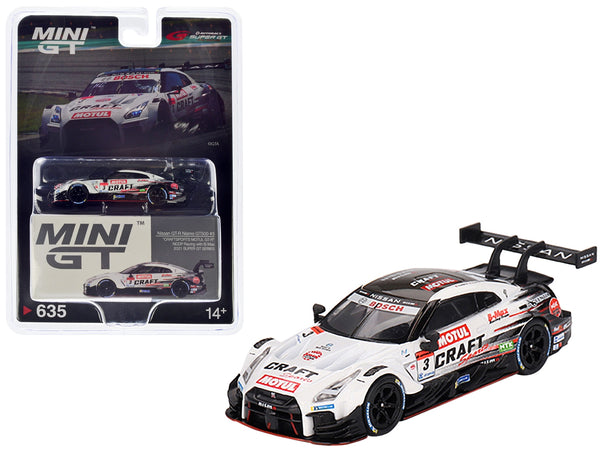 Nissan GT-R Nismo GT500 RHD (Right Hand Drive) #3 Kohei Hirate - Katsumasa Chiyo "NDDP Racing with B-Max" "Super GT Series" (2021) Limited Edition 1/64 Diecast Model Car by True Scale Miniatures