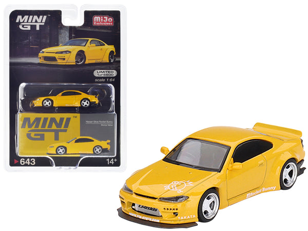 Nissan Silvia S15 RHD (Right Hand Drive) "Rocket Bunny" Bronze Yellow Limited Edition to 6600 pieces Worldwide 1/64 Diecast Model Car by True Scale Miniatures