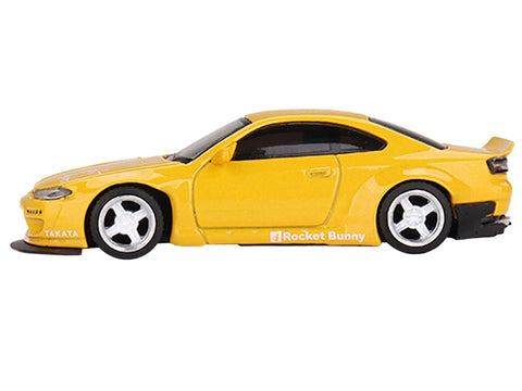 Nissan Silvia S15 RHD (Right Hand Drive) "Rocket Bunny" Bronze Yellow Limited Edition to 6600 pieces Worldwide 1/64 Diecast Model Car by True Scale Miniatures