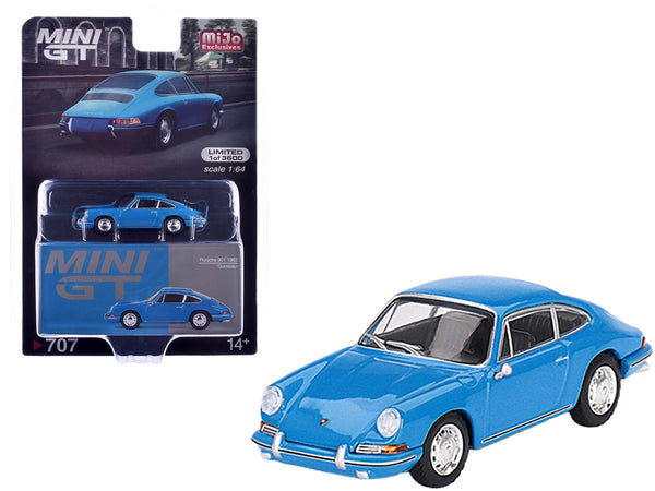 1963 Porsche 901 Blue "Quickblau" Limited Edition to 3600 pieces Worldwide 1/64 Diecast Model Car by Mini GT