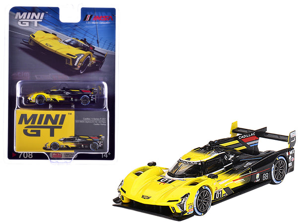 Cadillac V-Series.R #01 Sebastien Bourdais - Scott Dixon - Renger van der Zande "Cadillac Racing" 3rd Place GTP IMSA "24 Hours of Daytona" (2023) Limited Edition 1/64 Diecast Model Car by Mini GT