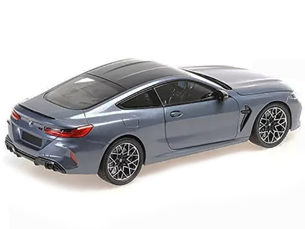 2020 BMW M8 Coupe Blue Metallic with Carbon Top 1/18 Diecast Model Car by Minichamps