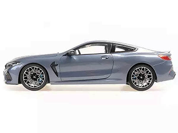 2020 BMW M8 Coupe Blue Metallic with Carbon Top 1/18 Diecast Model Car by Minichamps