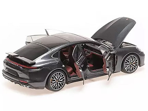 2020 Porsche Panamera Turbo S Gray Metallic "CLDC Exclusive" Series 1/18 Diecast Model Car by Minichamps