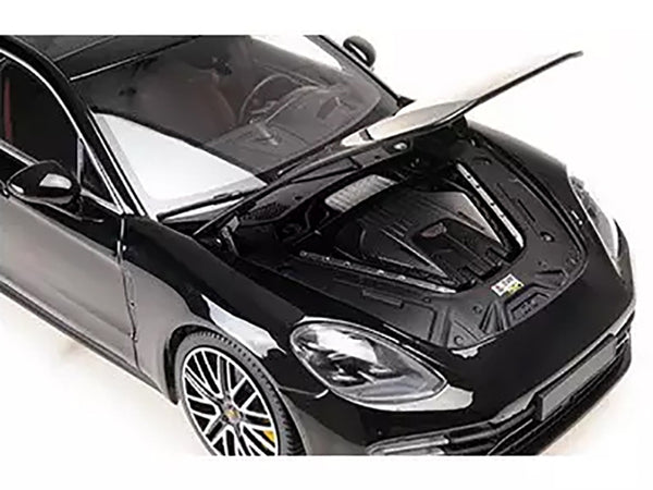 2020 Porsche Panamera Turbo S Black Metallic "CLDC Exclusive" Series 1/18 Diecast Model Car by Minichamps