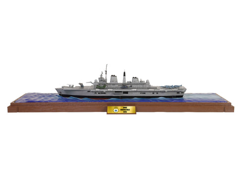 British HMS Invincible (R05) Aircraft Carrier Waterline Edition "Falklands War" (1982) British Royal Navy "Battleship" Series 1/700 Diecast Model by Metal Proud