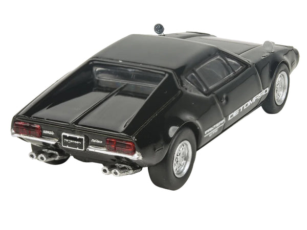 1972 De Tomaso Pantera Black 1/64 Diecast Model Car by Paragon Models