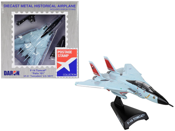 Grumman F-14 Tomcat Fighter Aircraft "VF-31 Tomcatters" United States Navy 1/160 Diecast Model Airplane by Postage Stamp