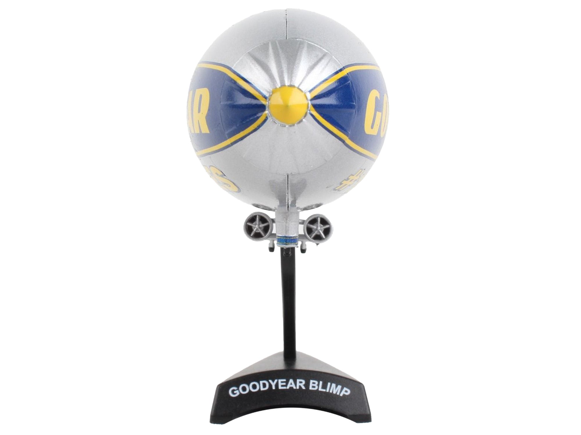 Goodyear Blimp Silver Metallic with Blue and Yellow Graphics "#1 in Tires" 1/350 Diecast Model Airplane by Postage Stamp