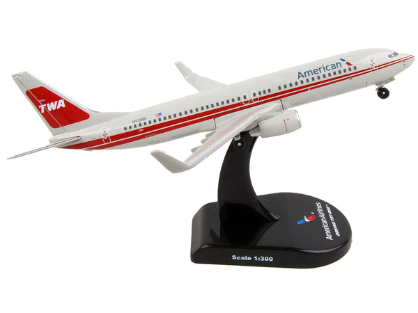 Boeing 737-800 Commercial Aircraft "American Airlines - TWA Heritage" (N915NN) 1/300 Diecast Model Airplane by Postage Stamp