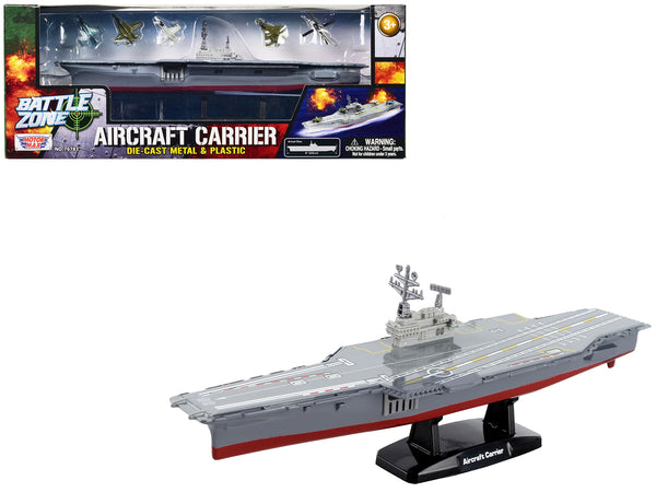 Aircraft Carrier with 5 piece Aircraft Set "Battle Zone" Series Diecast Model by Motormax