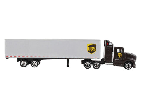 UPS Truck with Trailer Brown "United Parcel Service" Diecast Model by Daron