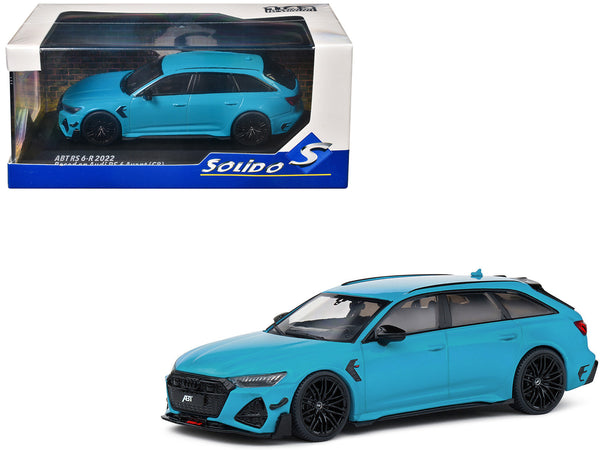 2022 Audi ABT RS 6-R Miami Blue 1/43 Diecast Model Car by Solido