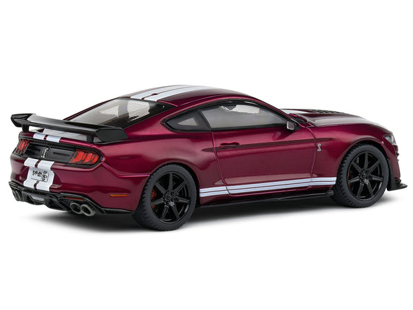 Shelby Mustang GT500 Fast Track Candy Purple with White Stripes 1/43 Diecast Model Car by Solido