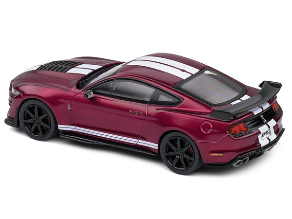 Shelby Mustang GT500 Fast Track Candy Purple with White Stripes 1/43 Diecast Model Car by Solido