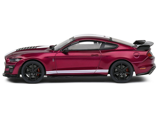 Shelby Mustang GT500 Fast Track Candy Purple with White Stripes 1/43 Diecast Model Car by Solido