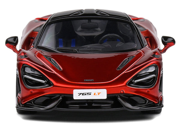 2020 McLaren 765 LT Volcano Red Metallic with Black Top 1/43 Diecast Model Car by Solido