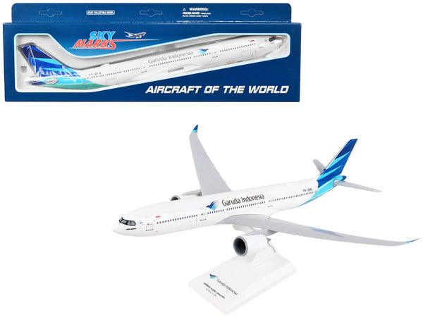 Airbus A330-900 Commercial Aircraft "Garuda Indonesia" (PK-GHG) White with Blue Tail (Snap-Fit) 1/200 Plastic Model by Skymarks