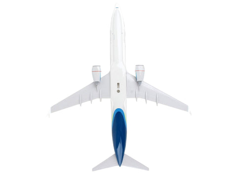 Boeing 737-900 Commercial Aircraft "Alaska Airlines - One World" (N487AS) White with Blue Tail (Snap-Fit) 1/130 Plastic Model by Skymarks