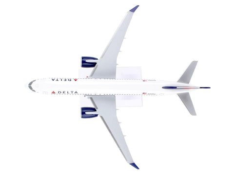 Airbus A220-300 Commercial Aircraft "Delta Air Lines" (N301DU) White with Red and Blue Tail (Snap-Fit) 1/200 Plastic Model by Skymarks