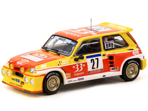 Renault 5 MAXI Turbo #27 Didier Auriol - Bernard Occelli "Tour de Corse - Rallye de France" (1985) "Hobby64" Series 1/64 Diecast Model Car by Tarmac Works