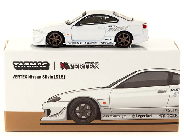 Nissan Silvia (S15) Vertex RHD (Right Hand Drive) White Metallic "Lamley Special Edition" "Global64" Series 1/64 Diecast Model by Tarmac Works