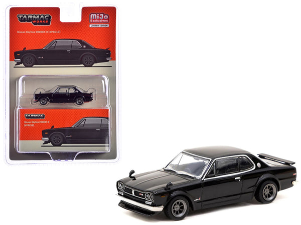 Nissan Skyline 2000GT-R (KPGC10) RHD (Right Hand Drive) Black "Global64" Series 1/64 Diecast Model by Tarmac Works