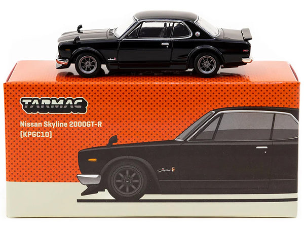 Nissan Skyline 2000GT-R (KPGC10) RHD (Right Hand Drive) Black "Global64" Series 1/64 Diecast Model by Tarmac Works