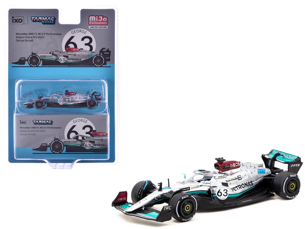 Mercedes-AMG F1 W13 E Performance #63 George Russell Formula One F1 "Belgian GP" (2022) "Global64" Series 1/64 Diecast Model Car by Tarmac Works