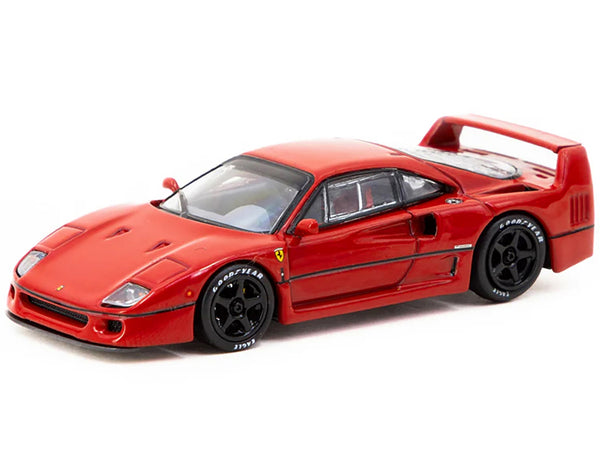 Ferrari F40 Lightweight Red "Road64" Series 1/64 Diecast Model Car by Tarmac Works