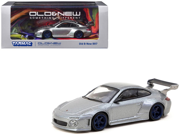 Old & New 997 Gray Metallic "Road64" Series 1/64 Diecast Model Car by Tarmac Works