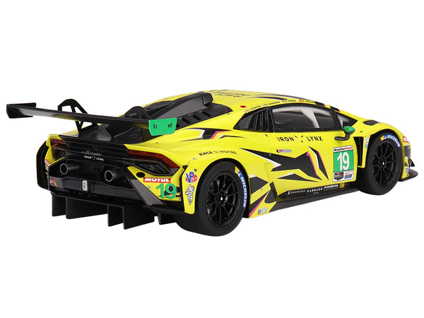 Lamborghini Huracan GT3 EVO2 #19 Raffaele Giammaria - Rolf Ineichen - Franck Perera - Claudio Schiavoni "Iron Lynx" IMSA GTD "24 Hours of Daytona" (2023) 1/18 Model Car by Top Speed