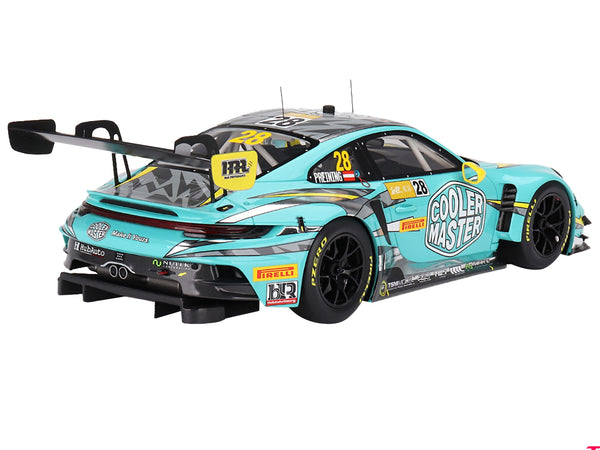 Porsche 911 GT3 R #28 Thomas Preining "HubAuto Racing" FIA GT World Cup "70th Macau Grand Prix" (2023) 1/18 Model Car by Top Speed