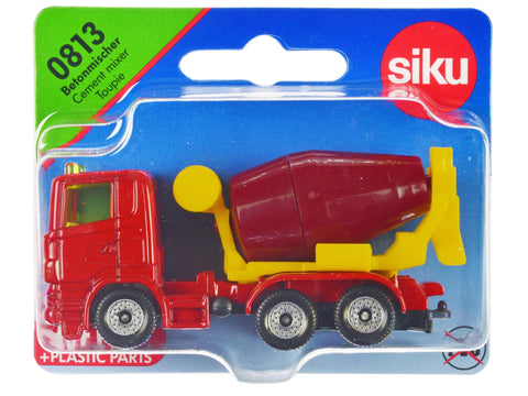 Cement Mixer Red and Yellow Diecast Model by Siku
