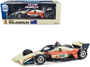 Dallara IndyCar #3 Scott McLaughlin "Good Ranchers" Team Penske (Road Course Configuration) "NTT IndyCar Series" (2023) 1/18 Diecast Model Car by Greenlight