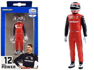 "NTT IndyCar Series" #12 Will Power Driver Figure "Verizon 5G - Team Penske" for 1/18 Scale Models by Greenlight