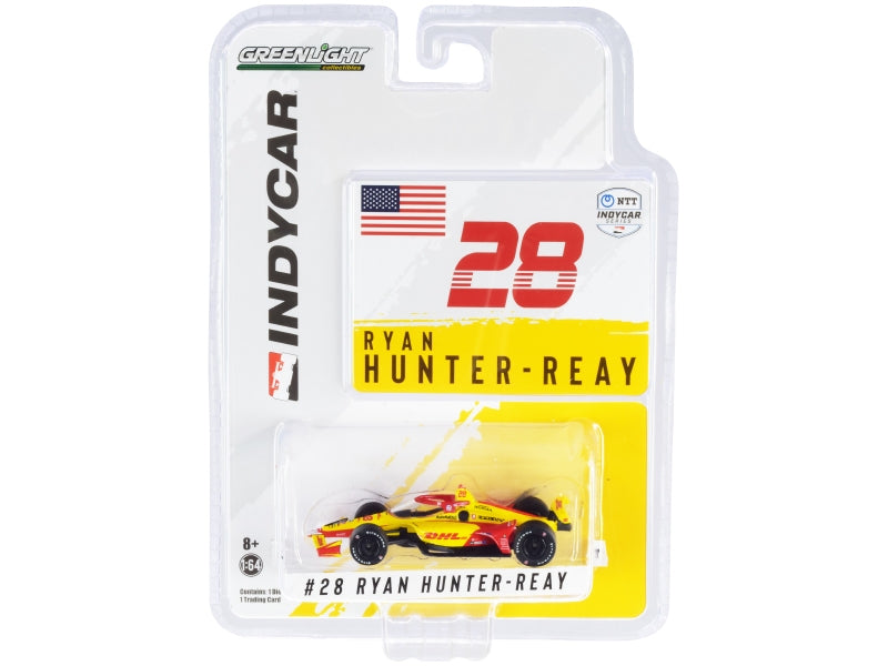 Dallara IndyCar #28 Ryan Hunter-Reay "DHL" Andretti Autosport "NTT IndyCar Series" (2021) 1/64 Diecast Model Car by Greenlight