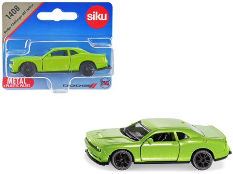 Dodge Challenger SRT Hellcat Green Metallic Diecast Model Car by Siku