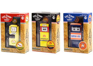 "Vintage Gas Pump" Set of 3 Pumps Series 11 1/18 Diecast Models by Greenlight