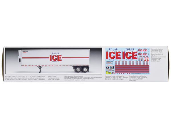 Level 4 Model Kit Fruehauf 40' Refrigerated Trailer "Polar ICE" 1/32 Scale Model by Revell
