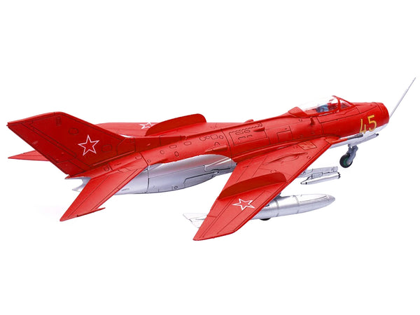 Mikoyan-Gurevich MiG-19S Farmer C Fighter Aircraft "Yellow 45" "VVS Display Team Soviet Air Force Kubinka Air Base" (1960) "Wing" Series  1/72 Diecast Model by Panzerkampf