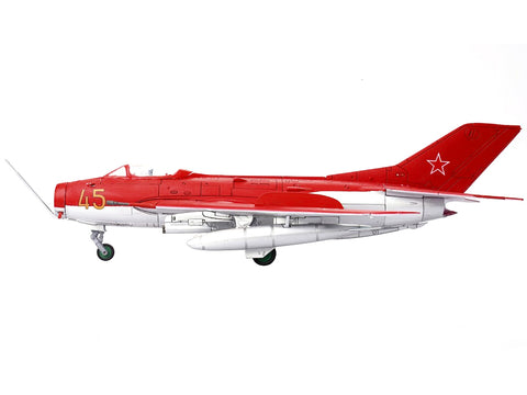 Mikoyan-Gurevich MiG-19S Farmer C Fighter Aircraft "Yellow 45" "VVS Display Team Soviet Air Force Kubinka Air Base" (1960) "Wing" Series  1/72 Diecast Model by Panzerkampf